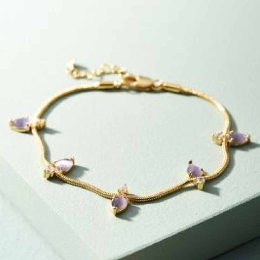 Anthropologie Raindrop Stone Bracelet